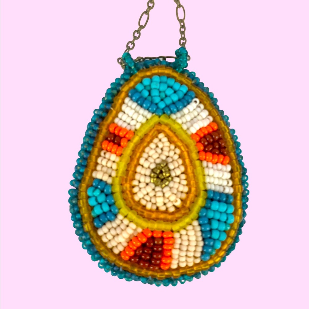 Handmade Beaded Pendant Double-Sided